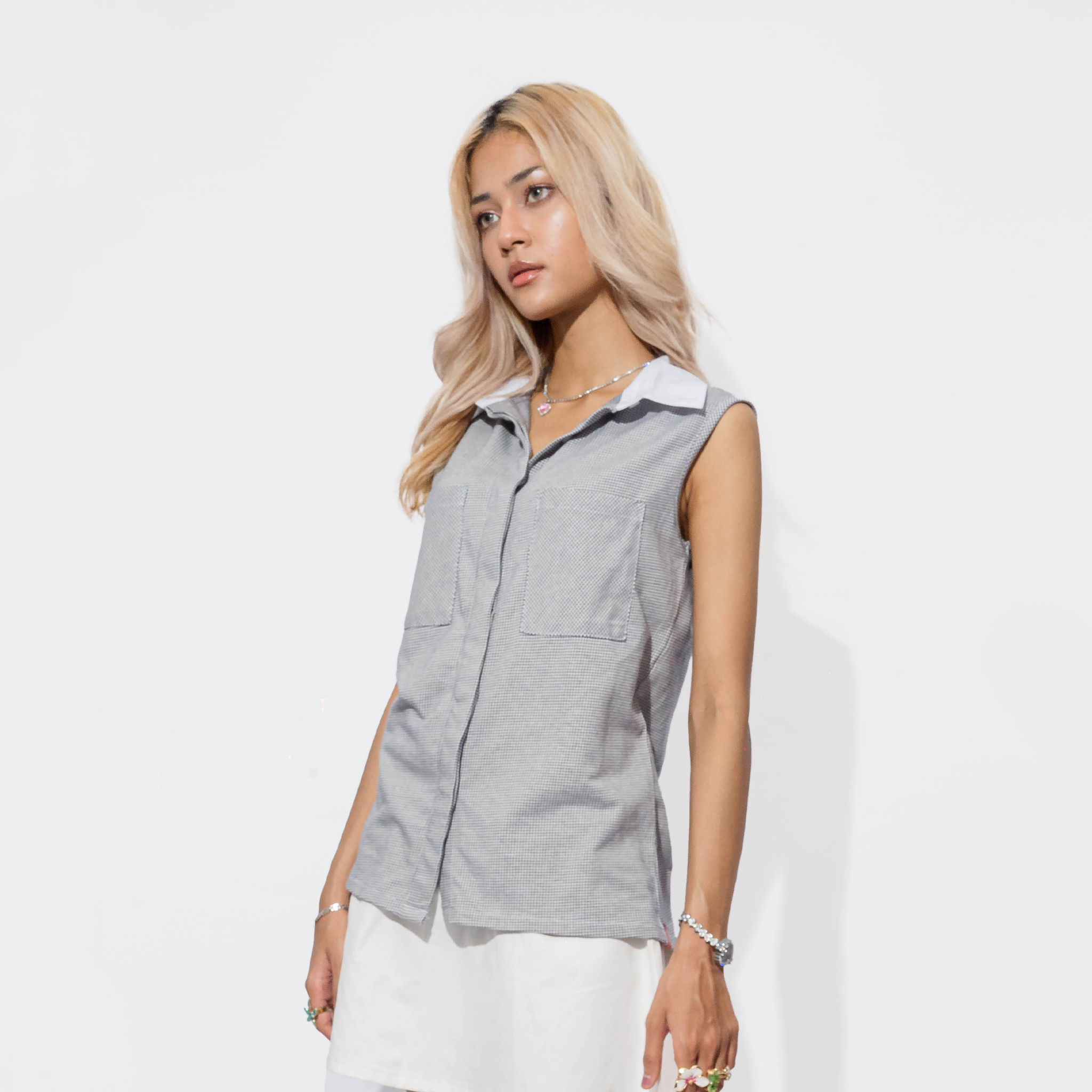 Crema Sleeveless Shirt