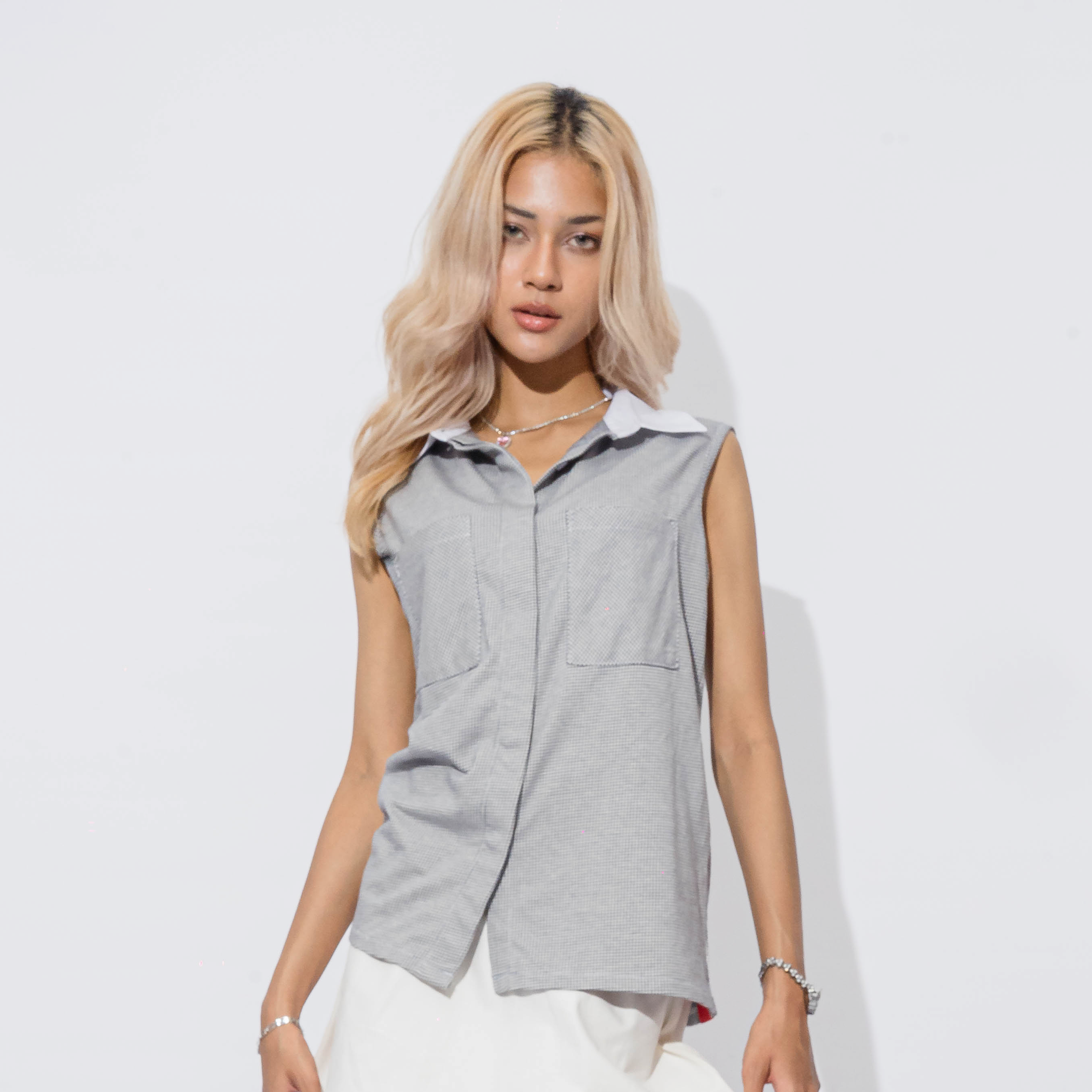 Crema Sleeveless Shirt